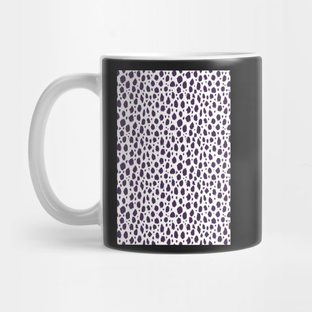 White and purple Spot Dalmatian Pattern by Juliewdesigns